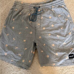 Hurley Board Shorts with Floral Accents